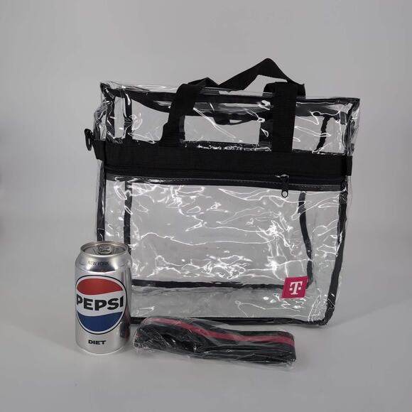 T-Mobile Tuesdays Stadium Approved Transparent Crossbody Clear Bag Tote - NEW - Picture 5 of 12